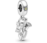 Watering Can & Trowel Dangle Charm 925 Sterling Silver Charm Compatible with Pandora Charms,and Many Other UK Charm Bracelets.