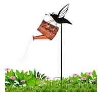 Watering Can with Solar Light - Hummingbird Watering Can Lantern, Decorative Rustic Lights for Landscape, Garden, Patio, Backyard, Porch and