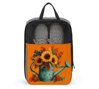 Watering Can with Sunflowers Shoe Bag for Travel Daily Use Anti-dust Storage Carrier Golf Shoe Pouch