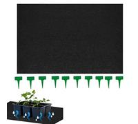 Watering Capillary Mat - 47x39 Inch Automatic Plant Watering Mat, Thickened Hydroponic Felt Wicking Pad | Self-Watering Garden Accessories with Label Stakes for Pots, Seed Sprouting and