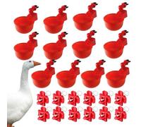 Watering Cups Chicken, Water Cups Automatic Waterer Cup - Chicken Water Feeder Kit Poultry WatererPoultry Drinking Bowl for Chicks Duck Turkey Or Bunny