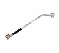 Watering equipment set, consisting of: aluminium casting rod, aluminium shower head, ball valve with swivel lever, plastic handle, firmly connected to aluminium rod.