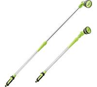 Watering Lance - 1.4M Telescopic Garden Sprayer Nozzle Hose Pipe Attachment With 8 Spray Patterns & Angle Adjusting Head