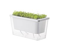 Watering Planter Box - Rectangular Planter Box, Garden Flower Pot, Self Watering Planterr | Planterr For Balcony, Window Sill, Garden, Flower Cultivation, Indoor Planting, Patio, Outdoor Gardening Use