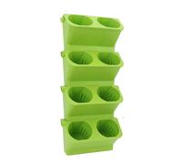 Watering Pots, Stackable Planter, Set of 4 Double Layer Bonsai Flowers Holder, Space-Saving Vertical Planting Containers for Living Room, Backyard, Home Décor, and Daily Gardening Use