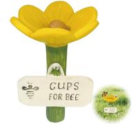 Watering Station for Garden with Stake, Outdoor Pollinator Drinking Feeder for Garden and Lawn