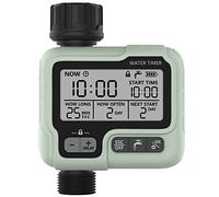 Watering Timer Kazeila Irrigation Timer IPX5 Waterproof Automatic Manual Sprinkler with Large LCD Display Easy Installation for Balcony, Garden, Flowerbed, Farmhouse, Outdoor