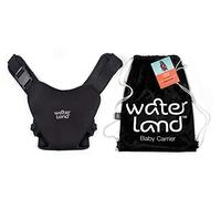 WaterLand Baby Carrier Innovative Carrier Seat for Water and Land Black - Waterproof Chest Strap for Toddlers with Adjustable Straps, Lightweight Carry Seat for Pool and Beach