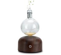 Waterless Diffuser for Essential Oil Lychee Cordless Battery Operated Scent Air Aromatherapy Diffusers Cool Mist Aroma nebulizers with 2 Modes, Cycle Start, for 540-860sq.ft Room Home Office Bedroom