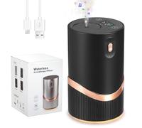 Waterless Diffuser for Essential Oil, Mini Scent Air Machine Nebulizer, 1/2/4/6H/Continous Mode, 3 Mist Level, USB Rechargeable, Portable Aromatherapy Atomizing Diffuser for Home Bedroom Car Office