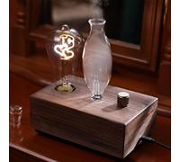 Waterless Diffuser for Essential Oils, Aroma Therapy Machine Solid Wood for Home, Heartshape Lamp, Rechargeable, for Large Room Bedroom Hotel Wood Cordless Mini Diffusers