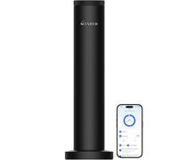 Waterless Essential Oil Diffuser for Whole House, Cordless Rechargeable Diffuser up to 2000 Sq Ft, Scent Air Machine with App Bluetooth Control for Commercial Spaces Large Room,Office, Hotel (Black)