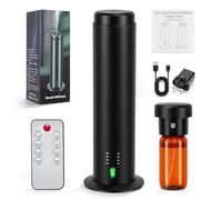 Waterless Essential Oil Diffuser with Remote Control,200ml Atomization Aroma Diffuser 1500 Sq.Ft Large Coverage,Quiet Operation,Multi-Mode & Leak-Proof,Fragrance Diffuser for Home,Hotel,Office,Black