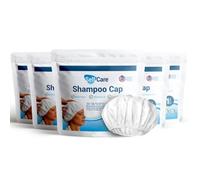 Waterless Shampoo Caps for Elderly or Bedridden - No Rinse, Anti-Bacterial, Enriched with Aloe Vera, Vitamin E, & Provitamin B5 - Dry Hair Wash Solution (Pack of 5)