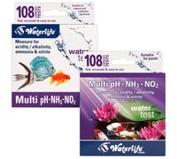 (Waterlife Pond Multi Test Kit) Waterlife Multi Test Kits Aquarium/Pond pH Nitrate Ammonia Levels Fish Tank Koi