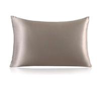 Waterlily 100% Mulberry Silk 22 Momme Pillowcase for Hair and Skin, Hidden Zip Pillowcases 50x75cm Both Sides Soft Natural Organic Luxury Pillow Cases (Coffee)