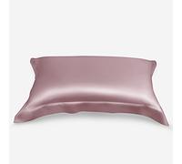 Waterlily 100% Mulberry Silk Pillowcase Oxford Pillowcases for Hair and Skin Envelope 50x75cm Both Sides 19momme Charmeuse Soft Natural Organic Luxury Pillow Case Cover (1, Mauve)