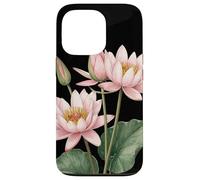 Waterlily Flower Scientific Name Vintage Illustration Flora Case for iPhone 13 Pro