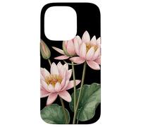 Waterlily Flower Scientific Name Vintage Illustration Flora Case for iPhone 14 Pro