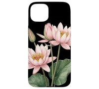 Waterlily Flower Scientific Name Vintage Illustration Flora Case for iPhone 15 Plus