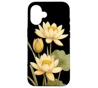 Waterlily Flower Scientific Name Vintage Illustration Flora Case for iPhone 16