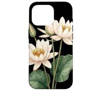 Waterlily Flower Scientific Name Vintage Illustration Flora Case for iPhone 16 Pro