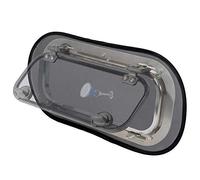 Waterline Design Bug Screen for Boat portlights/Windows Mosquito net in Universal Size, mounts from The Inside with Magnet. Fits All Brands. (#1430, 2-Pack) Hatch is not included.