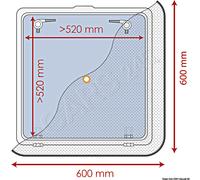 Waterline Design Flyscreen for hatches and portlights mosquito net 600x600mm