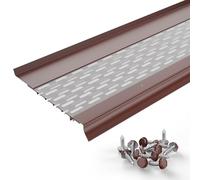 Waterlock Micromesh 6 inch Gutter Guards Leaf Protection, 1 Feet Sample Pack Scotch Red, Stainless Steel Mesh, Aluminum Gutter Covers, Contractor Grade Gutter Guard from Manufacturer