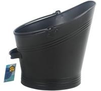 Waterloo Coal Scuttle Flat Lip Vintage Large Fireside Coal Bucket Wood Log Holder Firepit