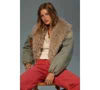 Waterloo Denim Puffer Jacket at Free People in Sea Breeze, Size: Large - female