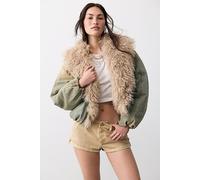 Waterloo Denim Puffer Jacket at Free People in Sea Breeze, Size: Medium - female