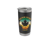 Waterloo Ontario Canada Retro Distressed Maple Leaf Design Stainless Steel Insulated Tumbler
