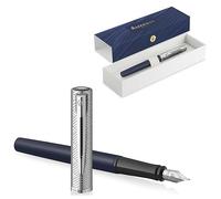 Waterman Allure Deluxe Engraved Fountain Pen | Gift for Man and Woman | Inspired by Paris Fashion | Personalised | Engraved (Blue, Fountain Pen)