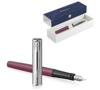 Waterman Allure Deluxe Engraved Fountain Pen | Gift for Men and Women | Inspired by Paris Fashion | Personalised | Engraved (Pink, Fountain Pen)