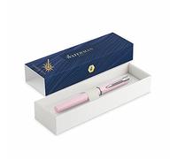 Waterman Allure Fountain Pen with Engraving in Pastel Pink Gift for Man and Woman Inspired by Parisian Fashion Personalised Engraved Blue Ink Fine Tip (Macaroon Pink, Fountain Pen)