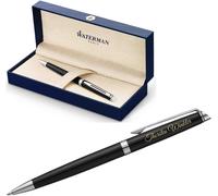 Waterman Ballpoint Model Hemisphere Lacquer-Black C.C with Engraving Engraved