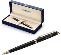 Waterman Ballpoint Model Hemisphere Lacquer-Black G.C with Engraving Engraved