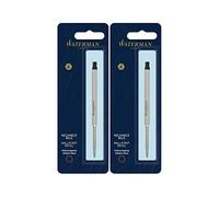 Waterman Black Medium Point Ballpoint Pen Refill (2 Pack)