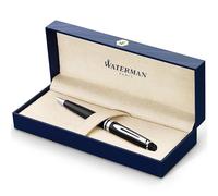 Waterman Expert Ballpoint Pen Gloss Black with Chrome Trim Mediu (US IMPORT)