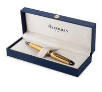 PARKER Sonnet Fountain Pen, Premium Metal and Grey Satin Finish with Rose Gold Trim, Fine 18k Gold Nib with Black Ink Cartridge, Gift Box