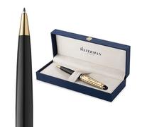 Waterman Expert Ballpoint Pen | The Opera Collection | Medium Point with Blue Ink Black & Gold | Gift Box