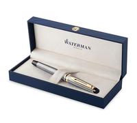 Waterman Expert Fountain Pen - Stainless Steel Gold Trim