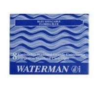 Waterman Florid Blue Ink Cartridges, 8 Cartridges