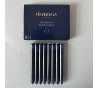 Waterman Fountain Pen Refill Ink Cartridges Long Standard Mysterious Blue