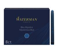 Waterman Fountain Pen Refill Ink Cartridges Long Standard Mysterious Blue