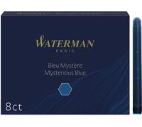 Waterman Fountain Pen Refill Ink Cartridges | Long Standard | Mysterious Blue |