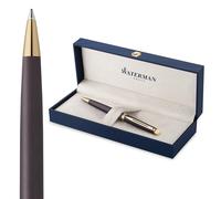Waterman Hémisphère Ballpoint Pen | Lava Black (The Understated Edit Collection) | Medium Point with Blue Ink | Gift Box