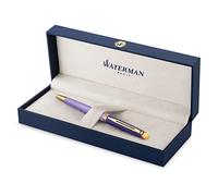 Waterman Hémisphère Ballpoint Pen, Metal & Purple Lacquer With Gold Coated Trim, Medium Point, Gift Box