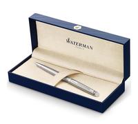 Waterman Hémisphère Ballpoint Pen | Stainless Steel with Chrome Trim | Medium Point | Blue Ink | Gift Box